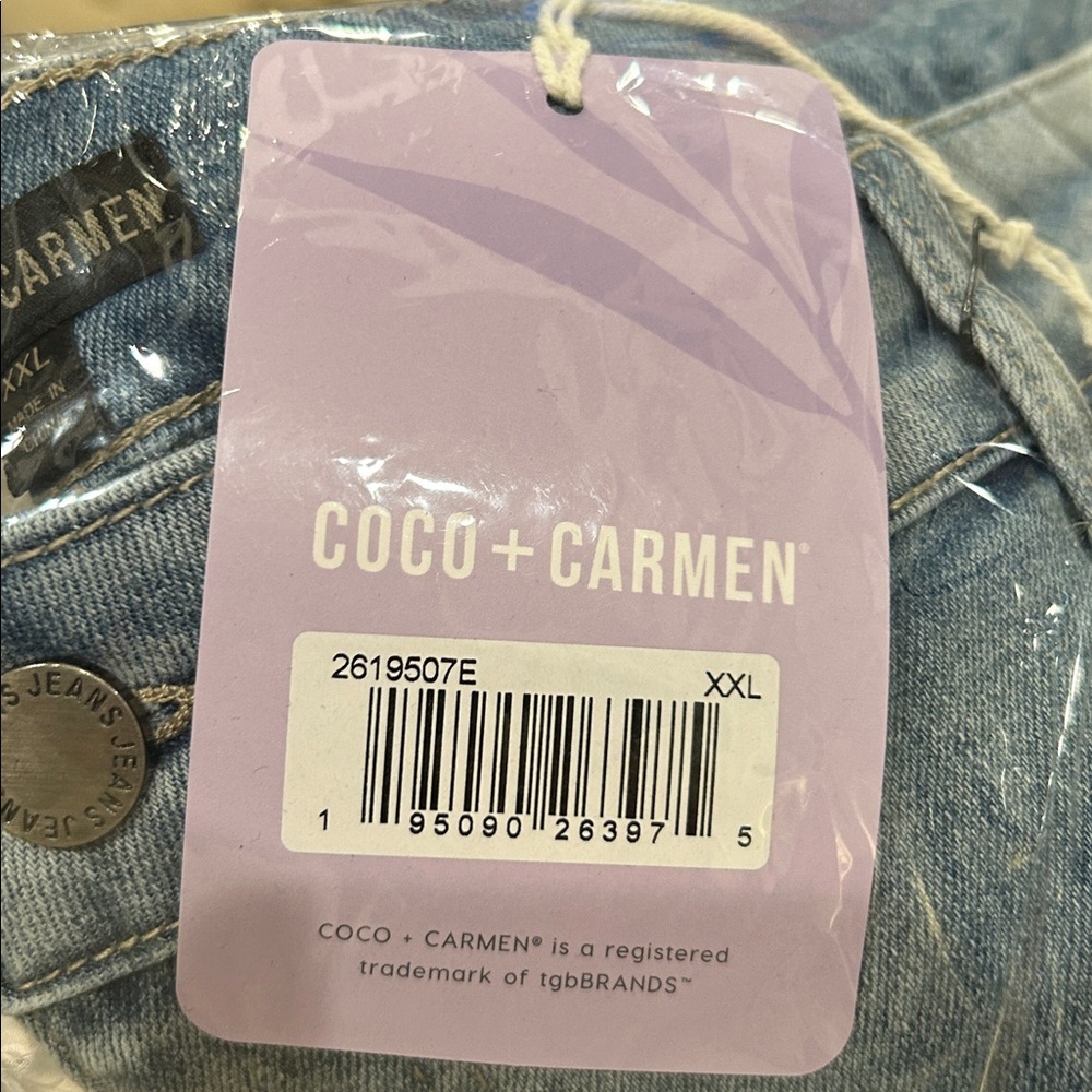 COCO + CARMEL SOFT STRAIGHT ANKLE WITH BOTTOM FRINGE XXL - Picture 4 of 5